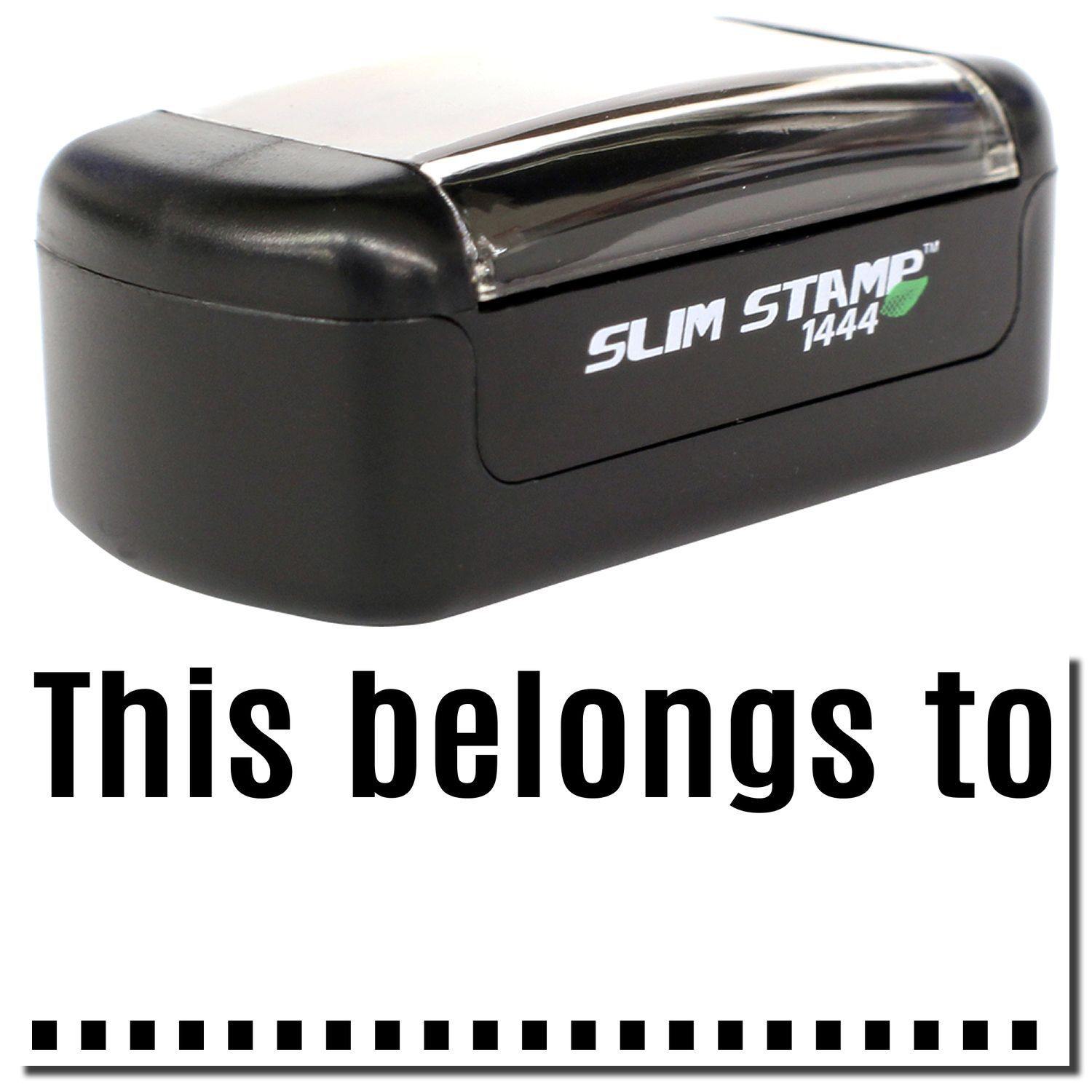 Slim Pre-Inked This belongs to ... Stamp Main Image