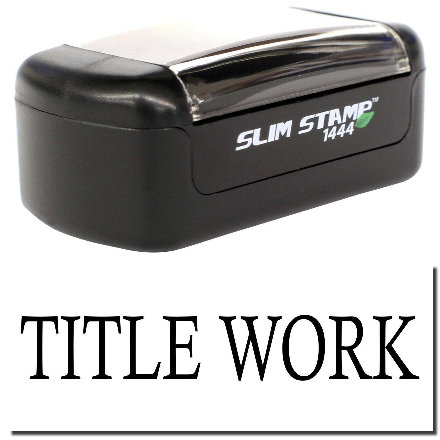 Slim Pre Inked Title Work Stamp Main Image