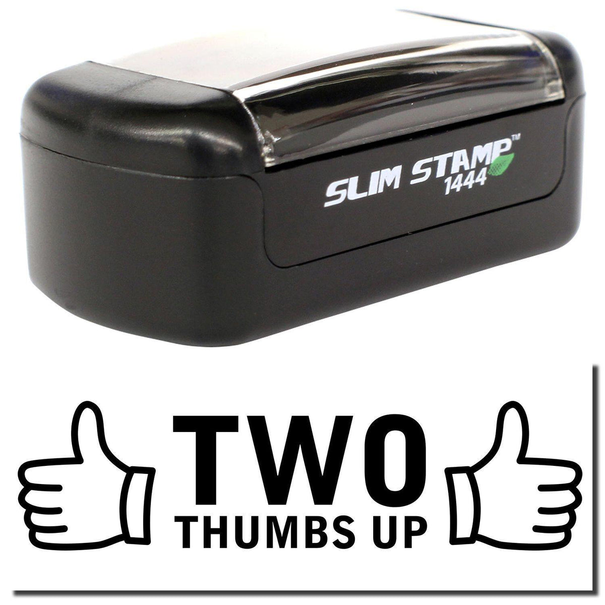 Slim Pre-Inked Two Thumbs Up with Thumb Icon Stamp Main Image