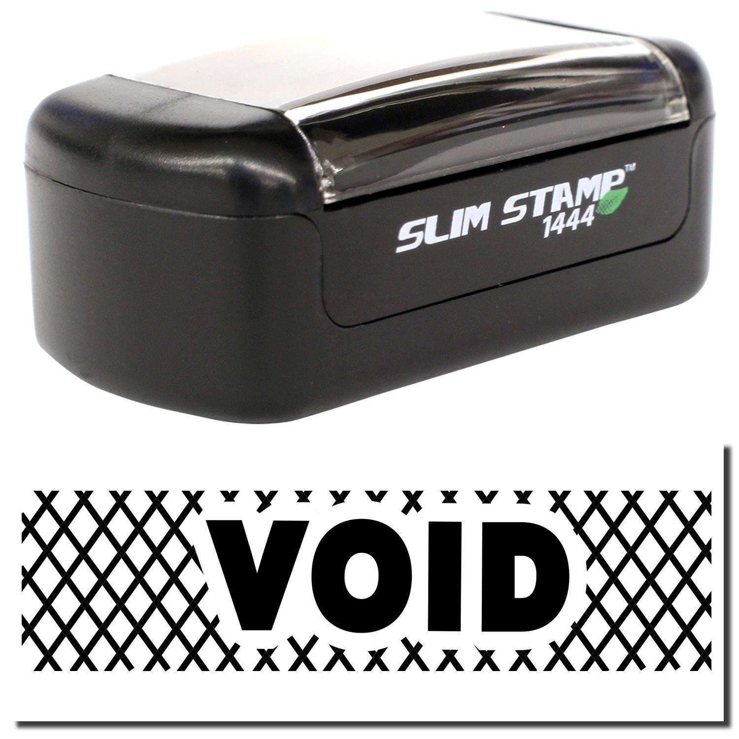 Slim Pre-Inked Void with Strikelines Stamp Main Image