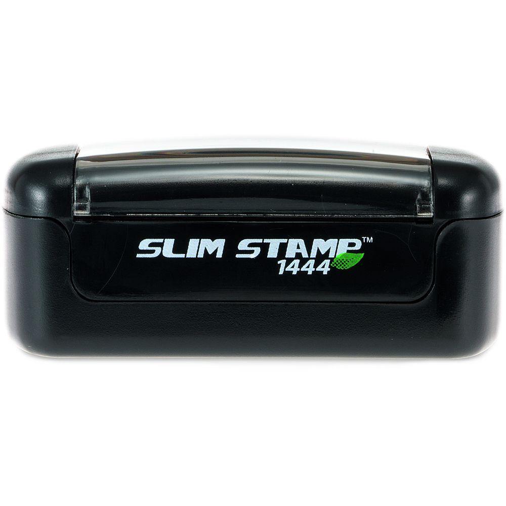 Alt View of Slim Pre Inked Destroy Debit Stamp Alt 1