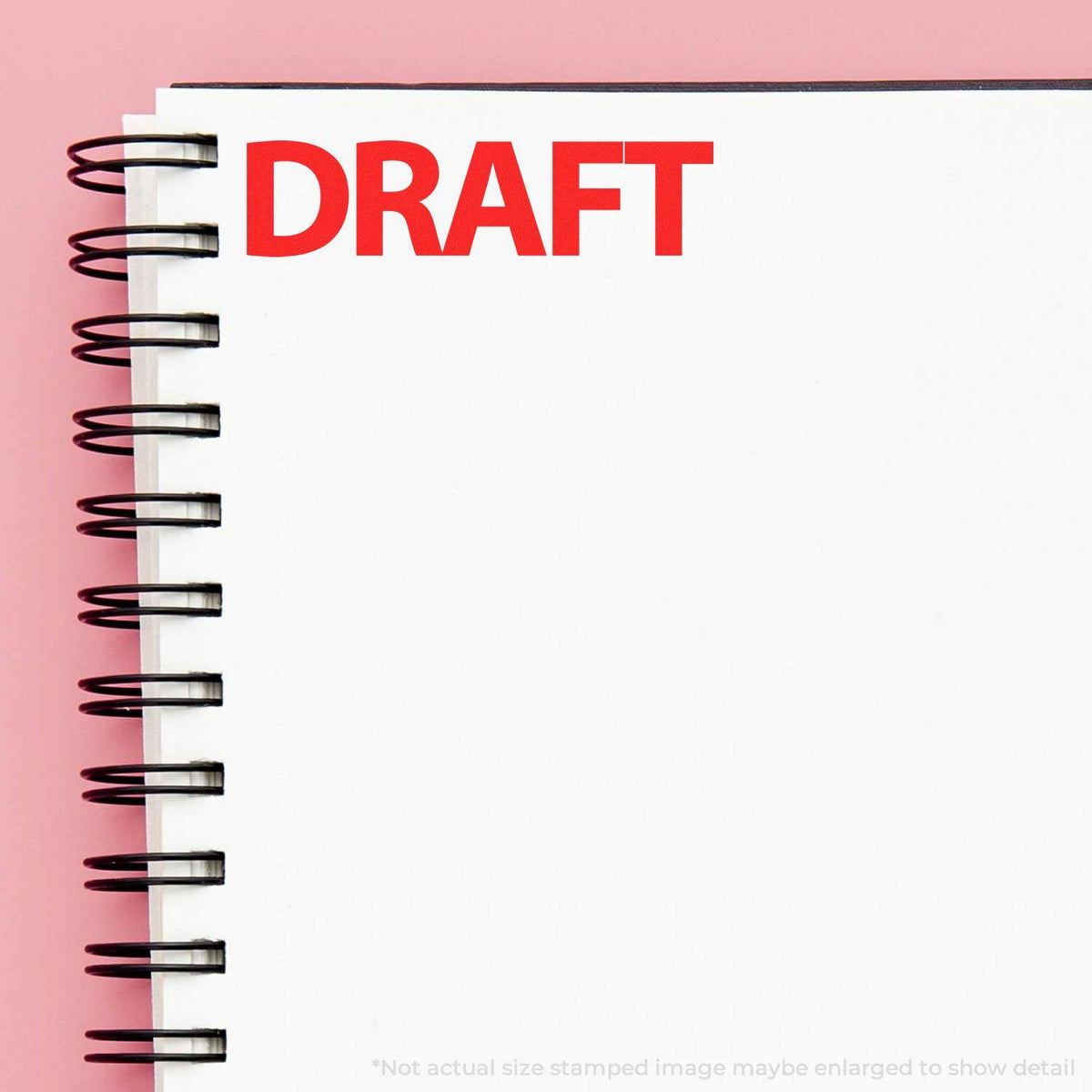 In Use Large Bold Draft Rubber Stamp Image