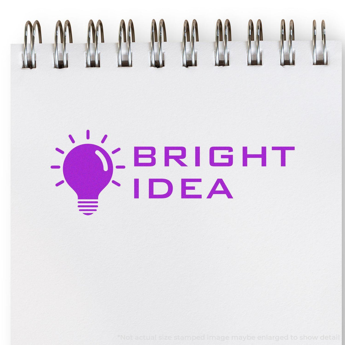 In Use Large Pre-Inked Bright Idea Stamp Image