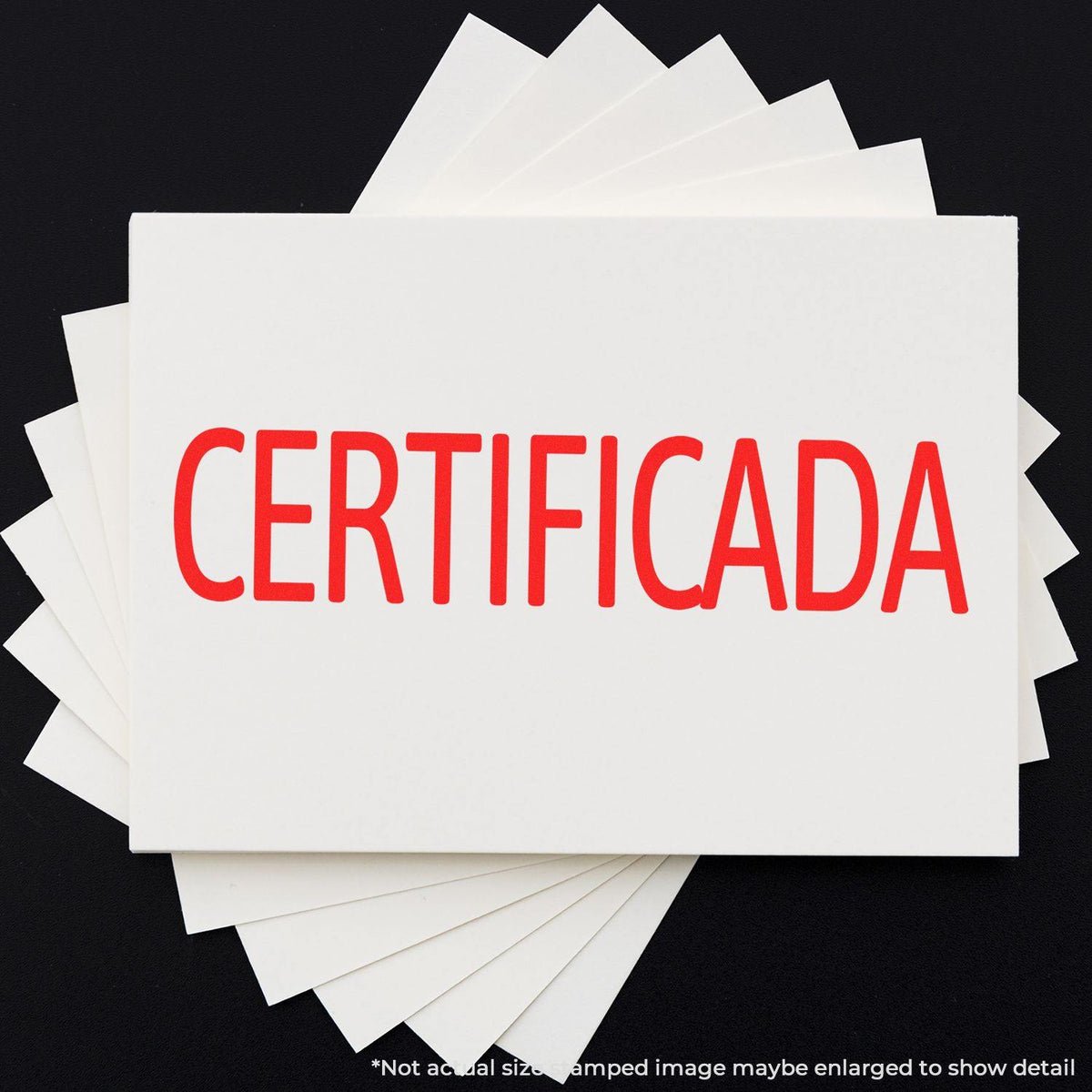 Certificada Rubber Stamp In Use Photo