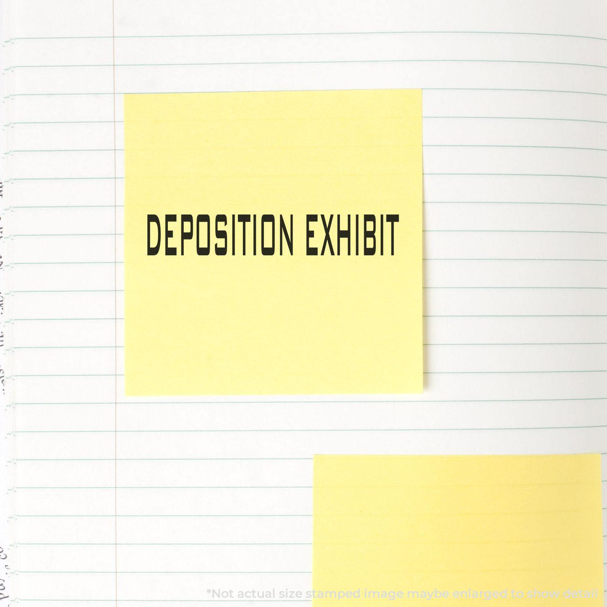 Slim Pre Inked Deposition Exhibit Stamp Lifestyle Photo