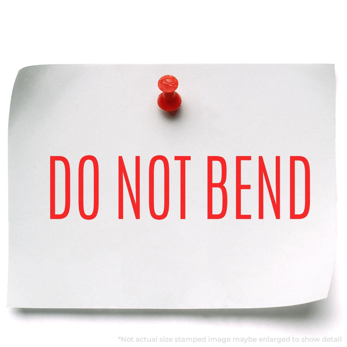 Slim Pre-Inked Do Not Bend Stamp Lifestyle Photo