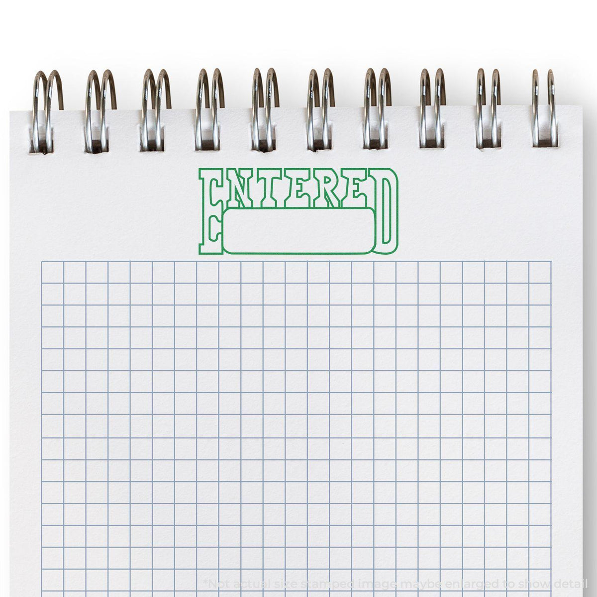 Self-Inking Entered with Date Box Stamp - Engineer Seal Stamps - Brand_Trodat, Impression Size_Small, Stamp Type_Self-Inking Stamp, Type of Use_Business, Type of Use_Office