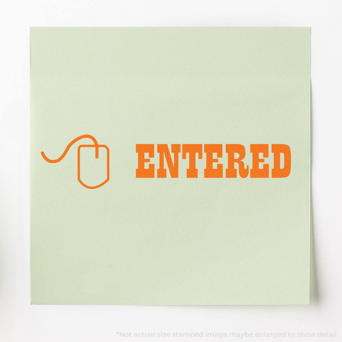 In Use Large Entered with Mouse Rubber Stamp Image