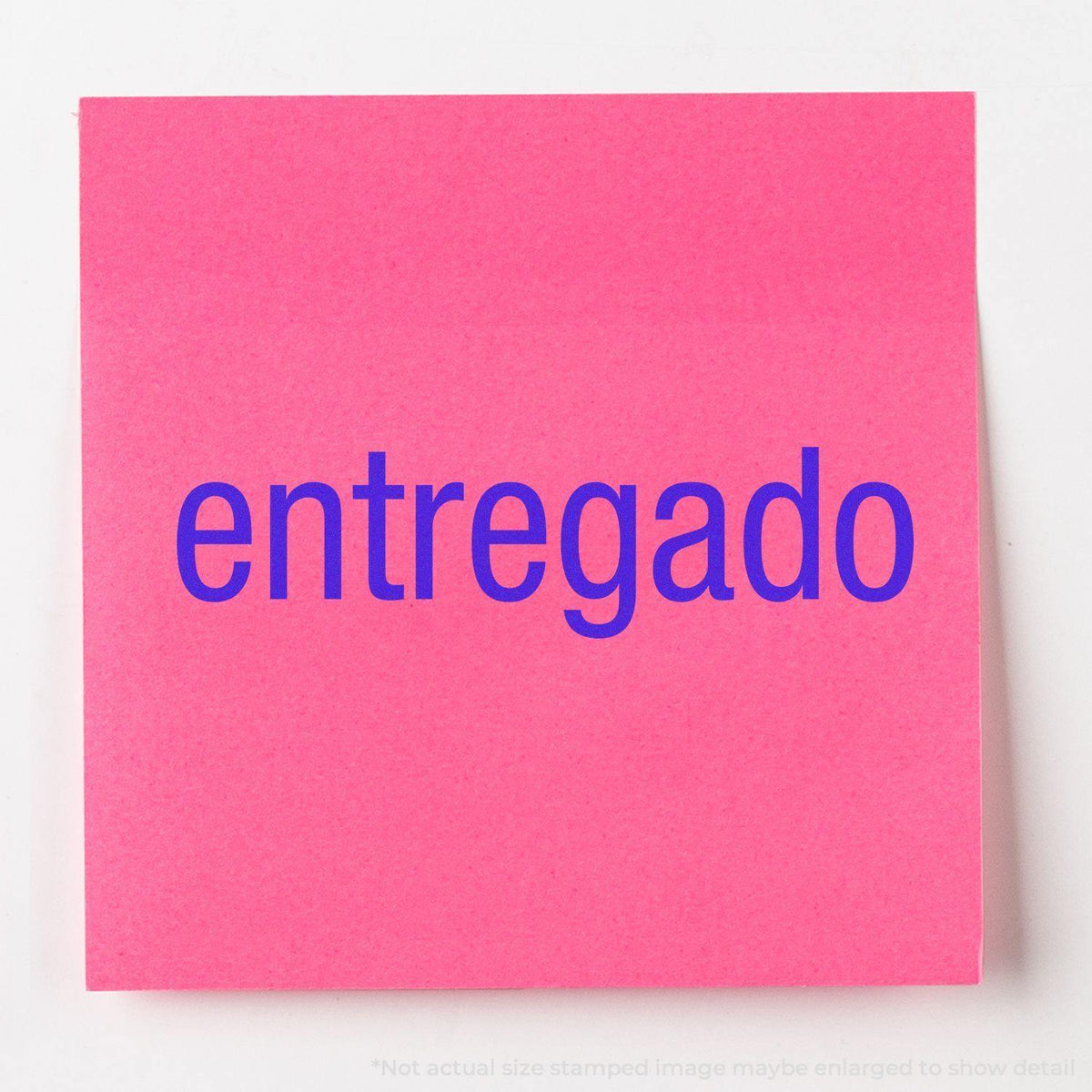 In Use Large Pre-Inked Entregado Stamp Image