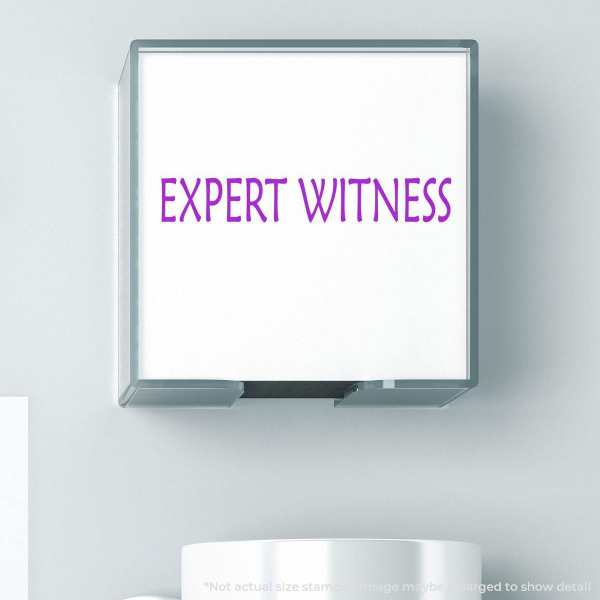 Expert Witness Rubber Stamp In Use Photo