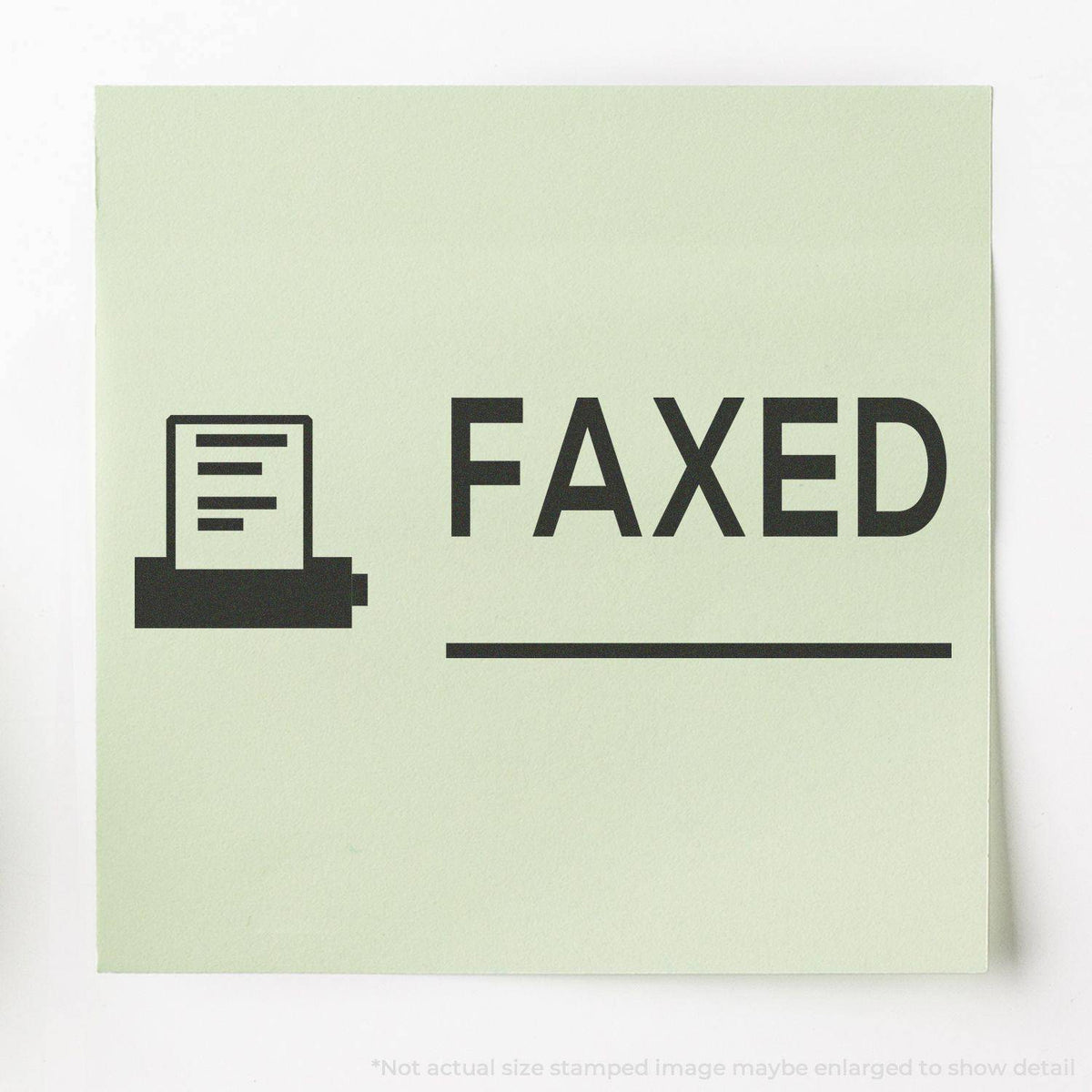 Large Pre-Inked Faxed with Machine Stamp In Use Photo
