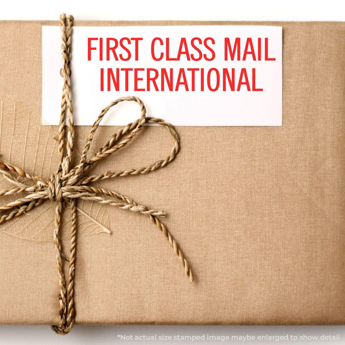 In Use Large First Class Mail International Rubber Stamp Image