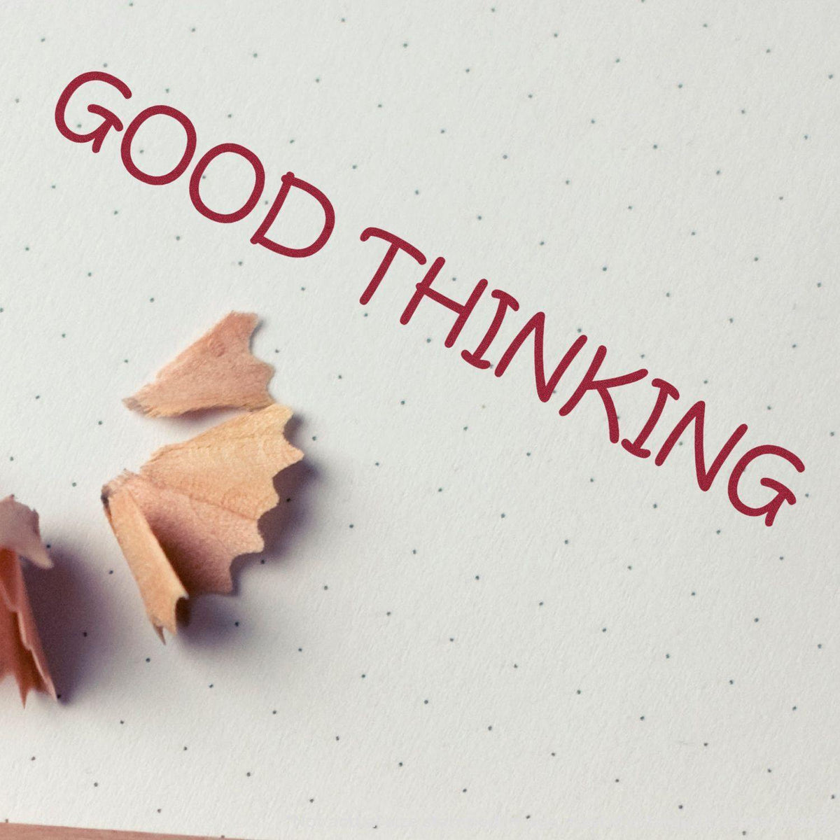 In Use Large Good Thinking Rubber Stamp Image