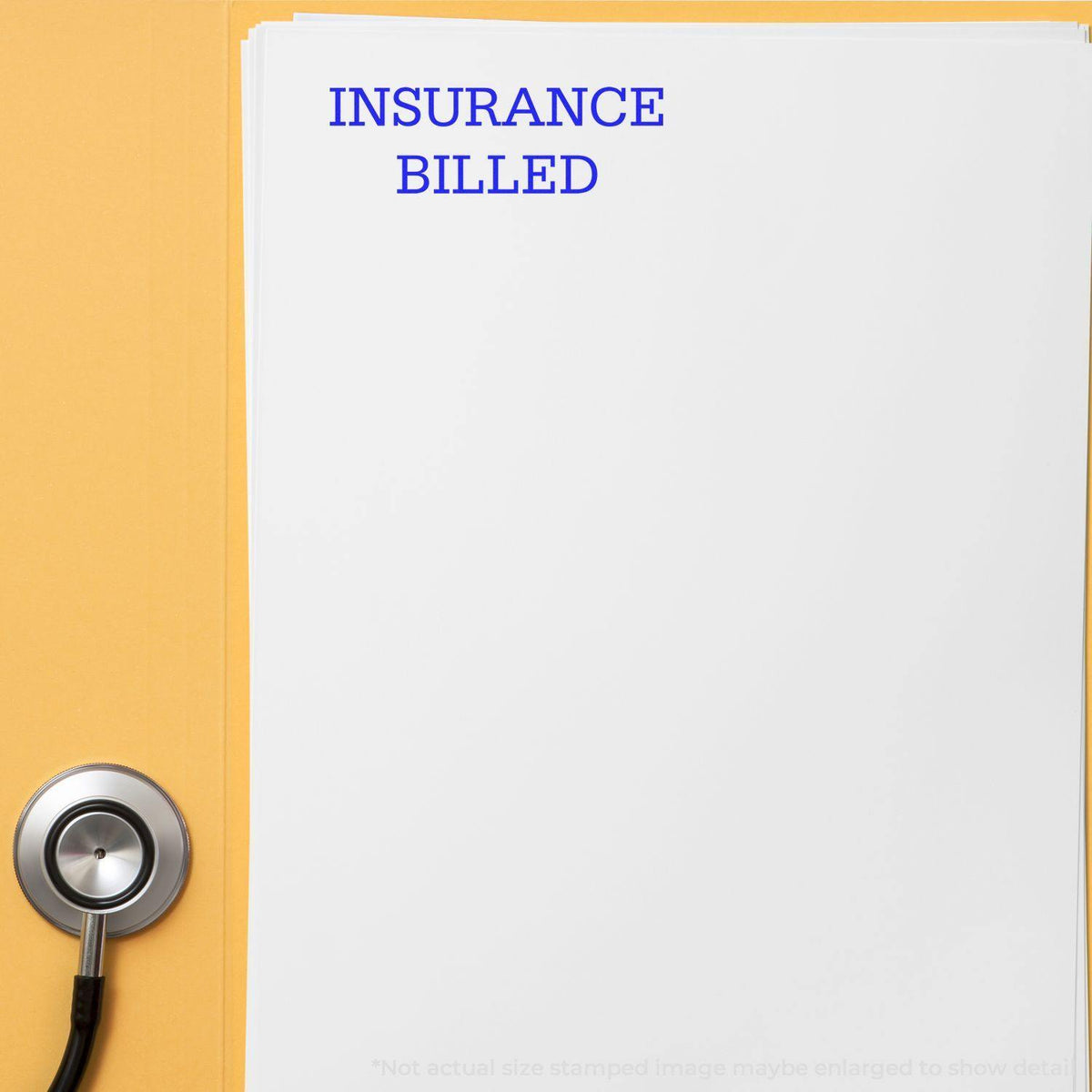 Insurance Billed Rubber Stamp Lifestyle Photo