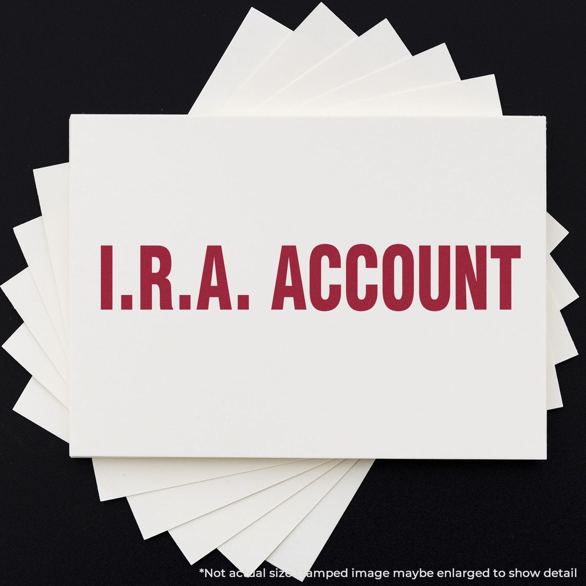 Self Inking Ira Account Stamp In Use Photo