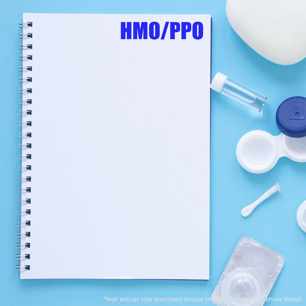 In Use Large Hmo Ppo Rubber Stamp Image