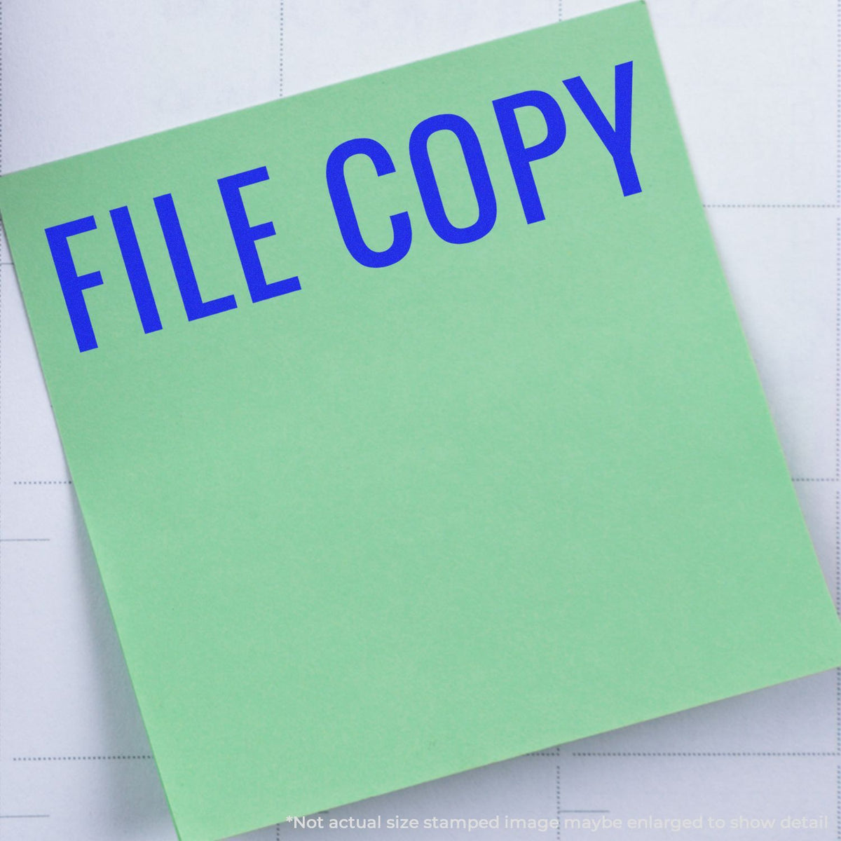 In Use Self-Inking Narrow Font File Copy Stamp Image