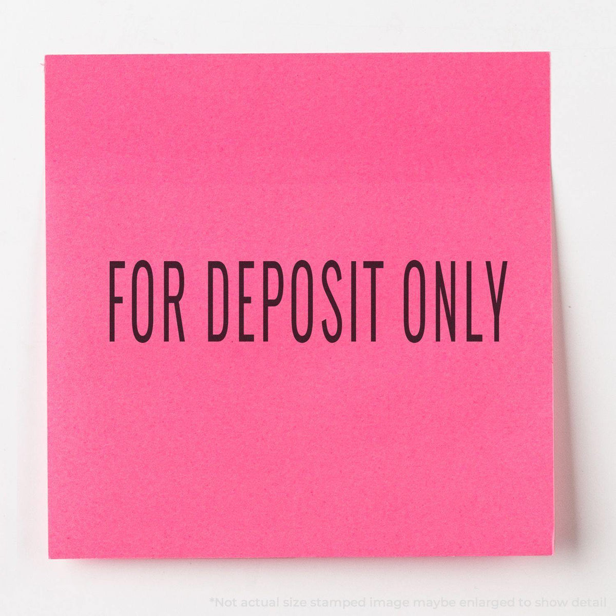 In Use Large Narrow For Deposit Only Rubber Stamp Image