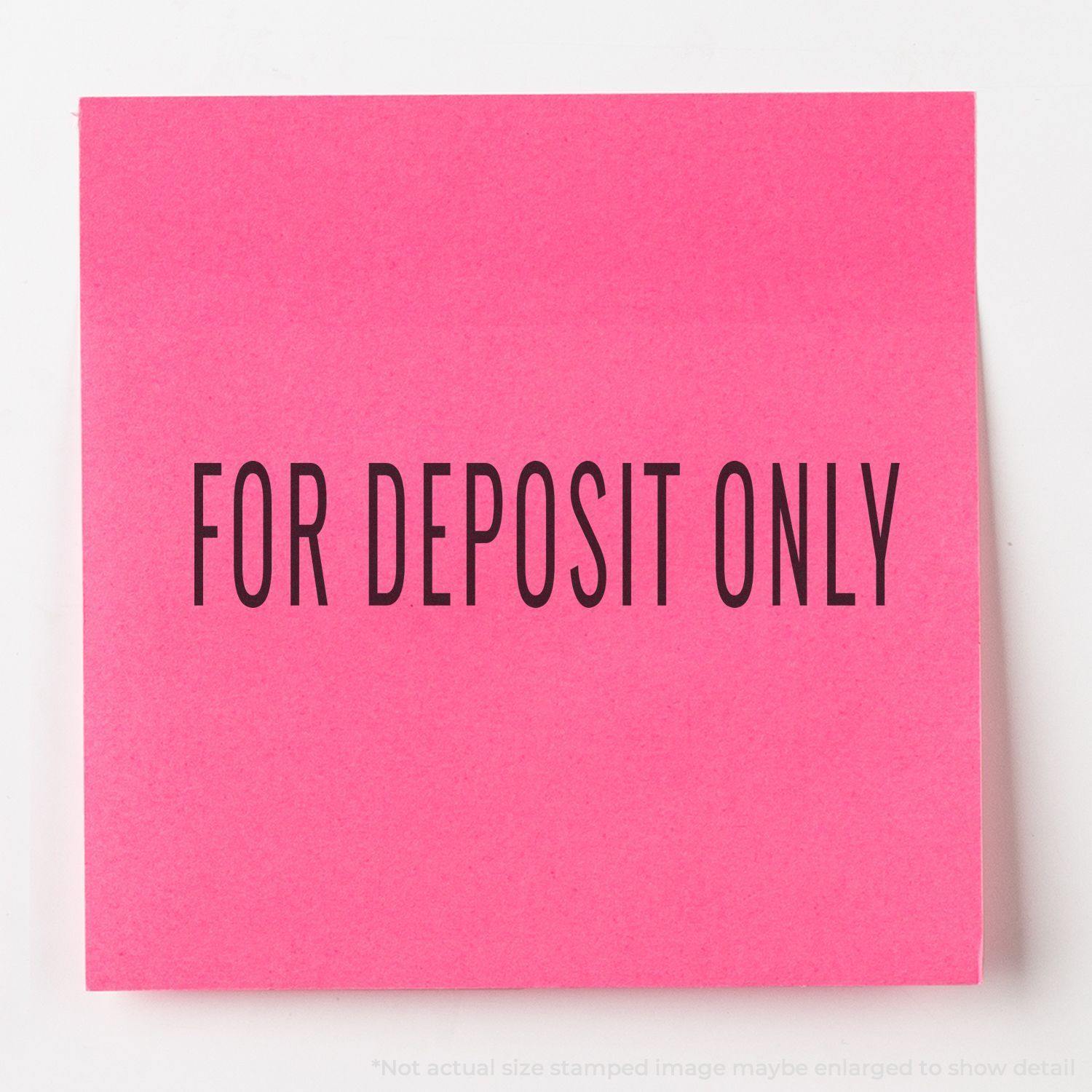 Large Pre-Inked Narrow For Deposit Only Stamp Main Image