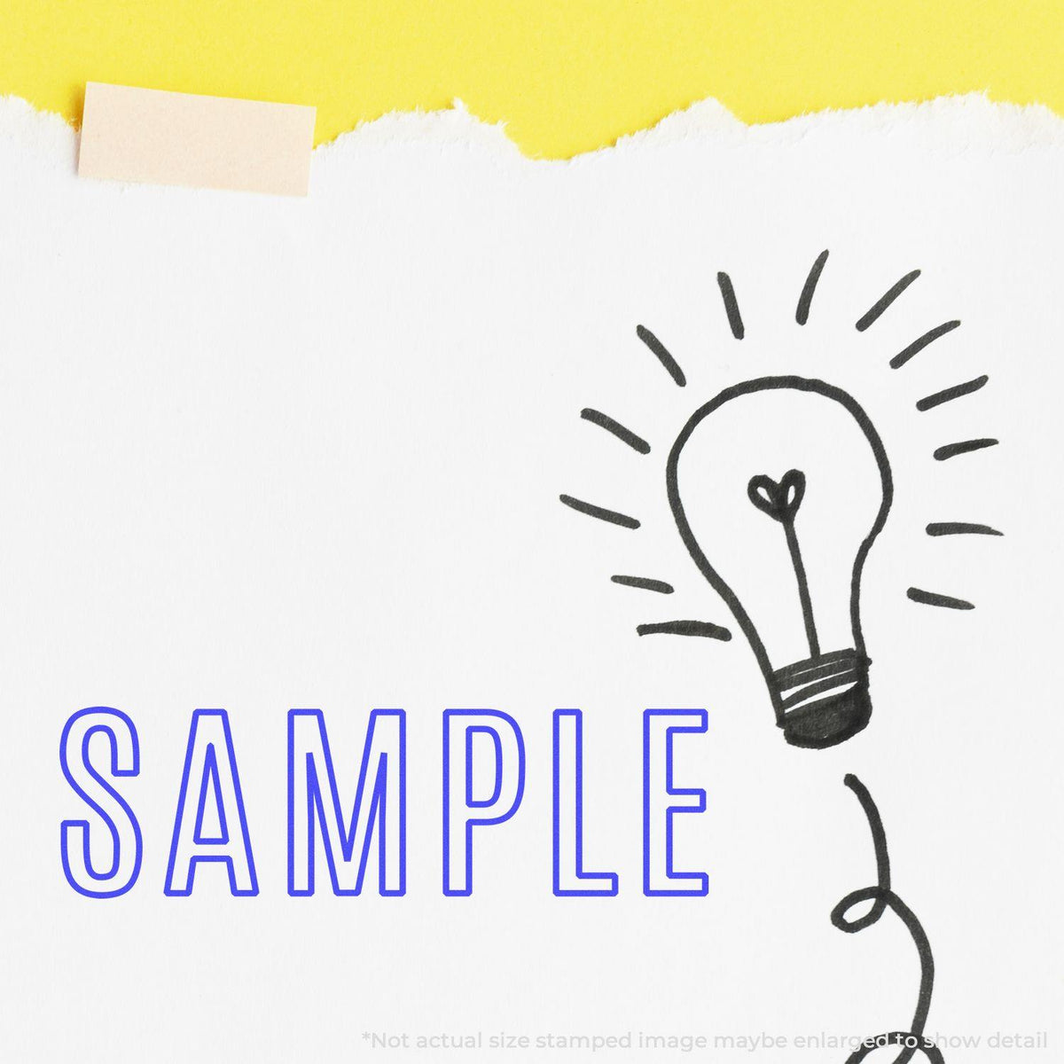 In Use Slim Pre-Inked Outline Sample Stamp Image