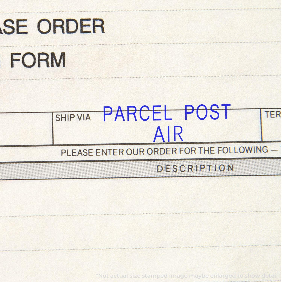 Parcel Post Air Rubber Stamp - Engineer Seal Stamps - Brand_Acorn, Impression Size_Small, Stamp Type_Regular Stamp, Type of Use_Postal &amp; Mailing, Type of Use_Shipping &amp; Receiving