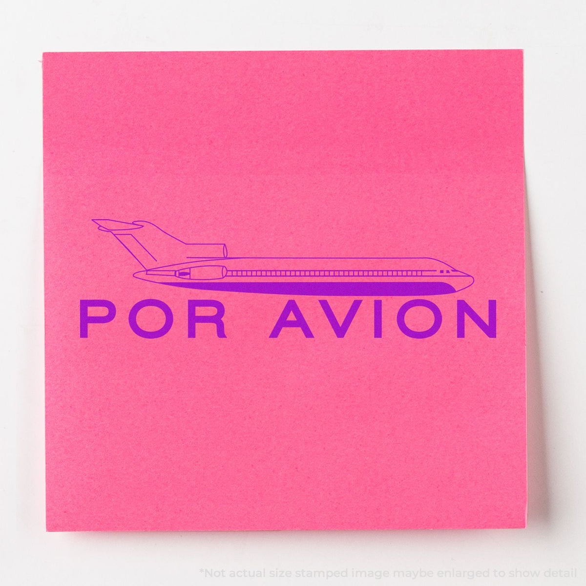 In Use Self-Inking Por Avion Stamp Image