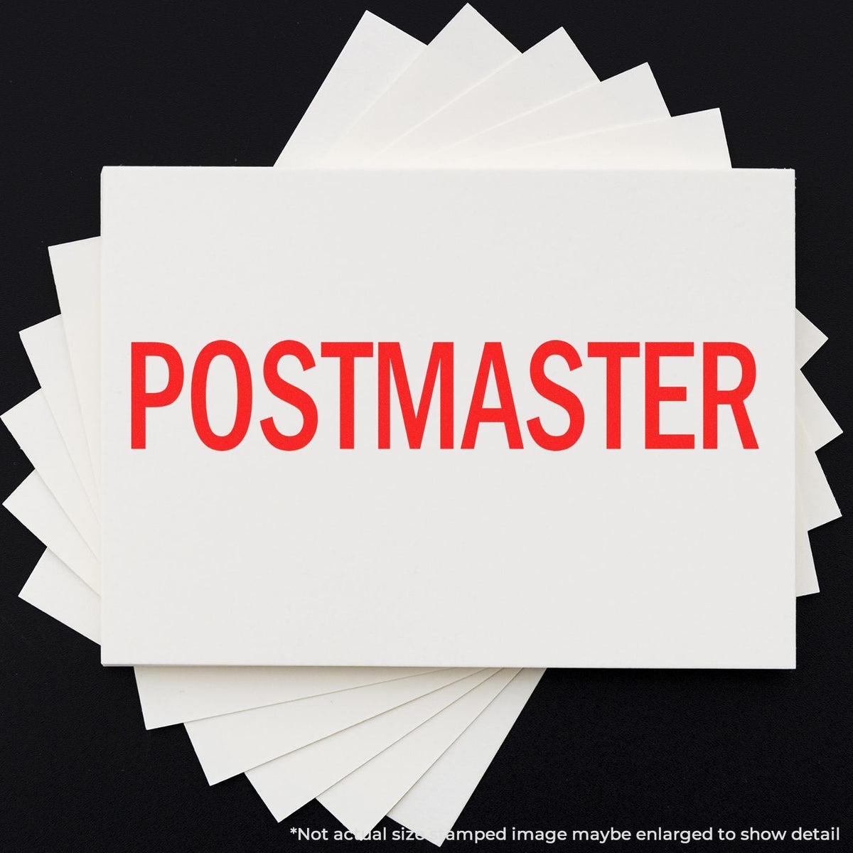 Self-Inking Postmaster Stamp In Use Photo