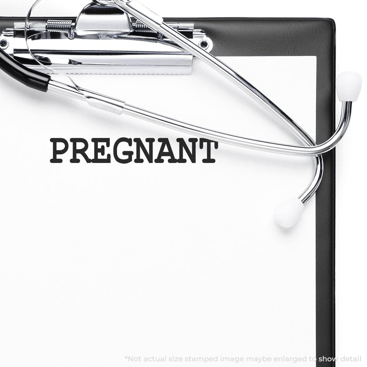 Slim Pre Inked Pregnant Stamp In Use Photo