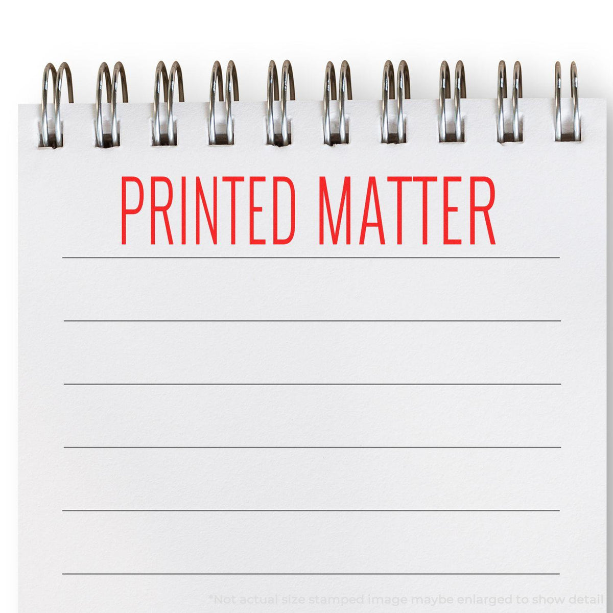 Slim Pre-Inked Printed Matter Stamp Lifestyle Photo