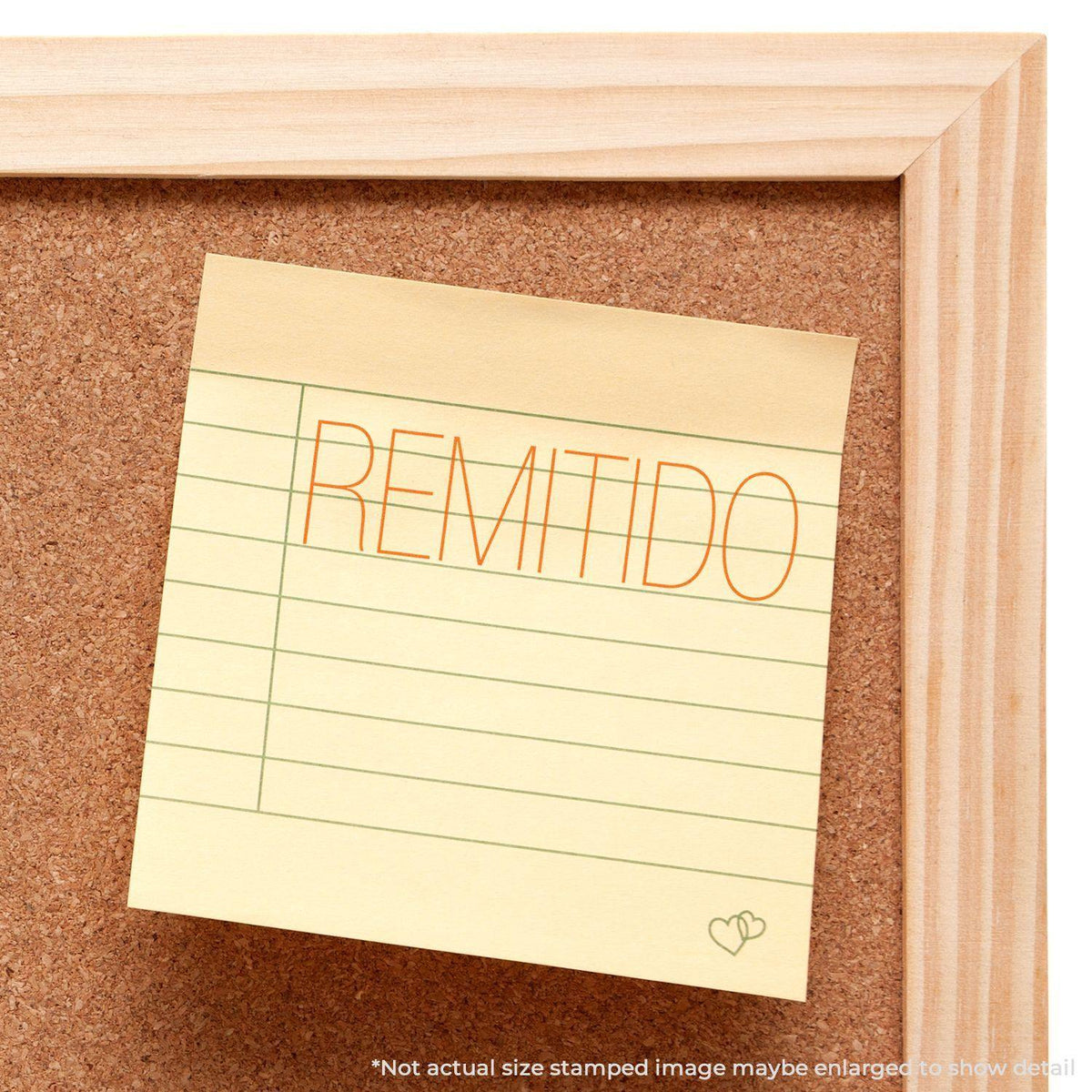 Large Remitido Rubber Stamp In Use Photo
