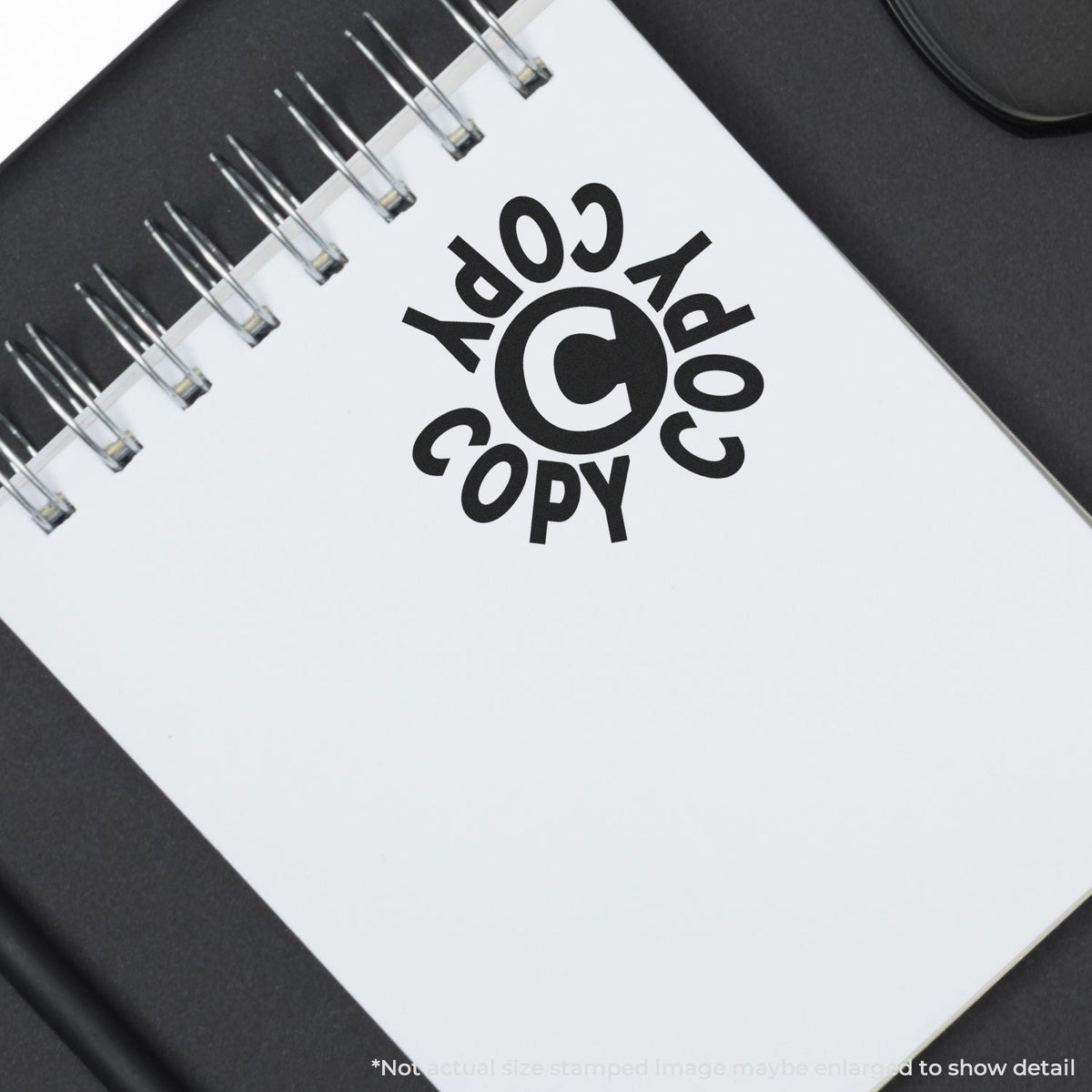 In Use Self-Inking Round Copy Copy Copy Stamp Image