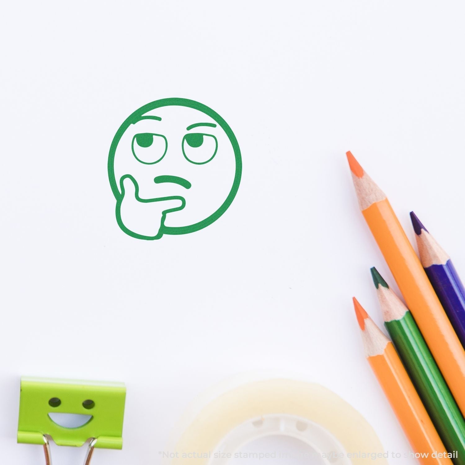 Small Rounded Curios Self-Inking Round Curious Smiley Stamp| Perfect for Teachers | Engineer ...
