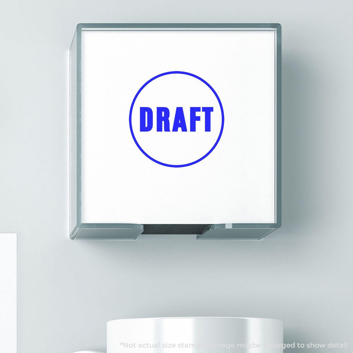 Round Draft Rubber Stamp - Engineer Seal Stamps - Brand_Acorn, Impression Size_Small, Stamp Type_Regular Stamp, Type of Use_General, Type of Use_Office