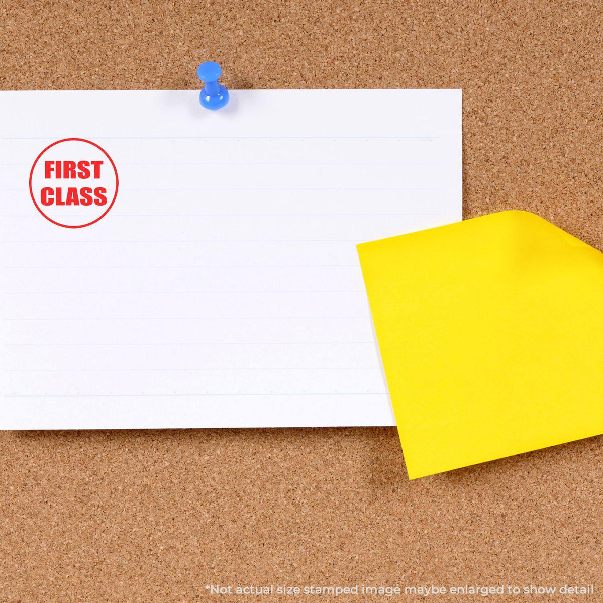 Round First Class Rubber Stamp - Engineer Seal Stamps - Brand_Acorn, Impression Size_Small, Stamp Type_Regular Stamp, Type of Use_General, Type of Use_Office, Type of Use_Postal &amp; Mailing