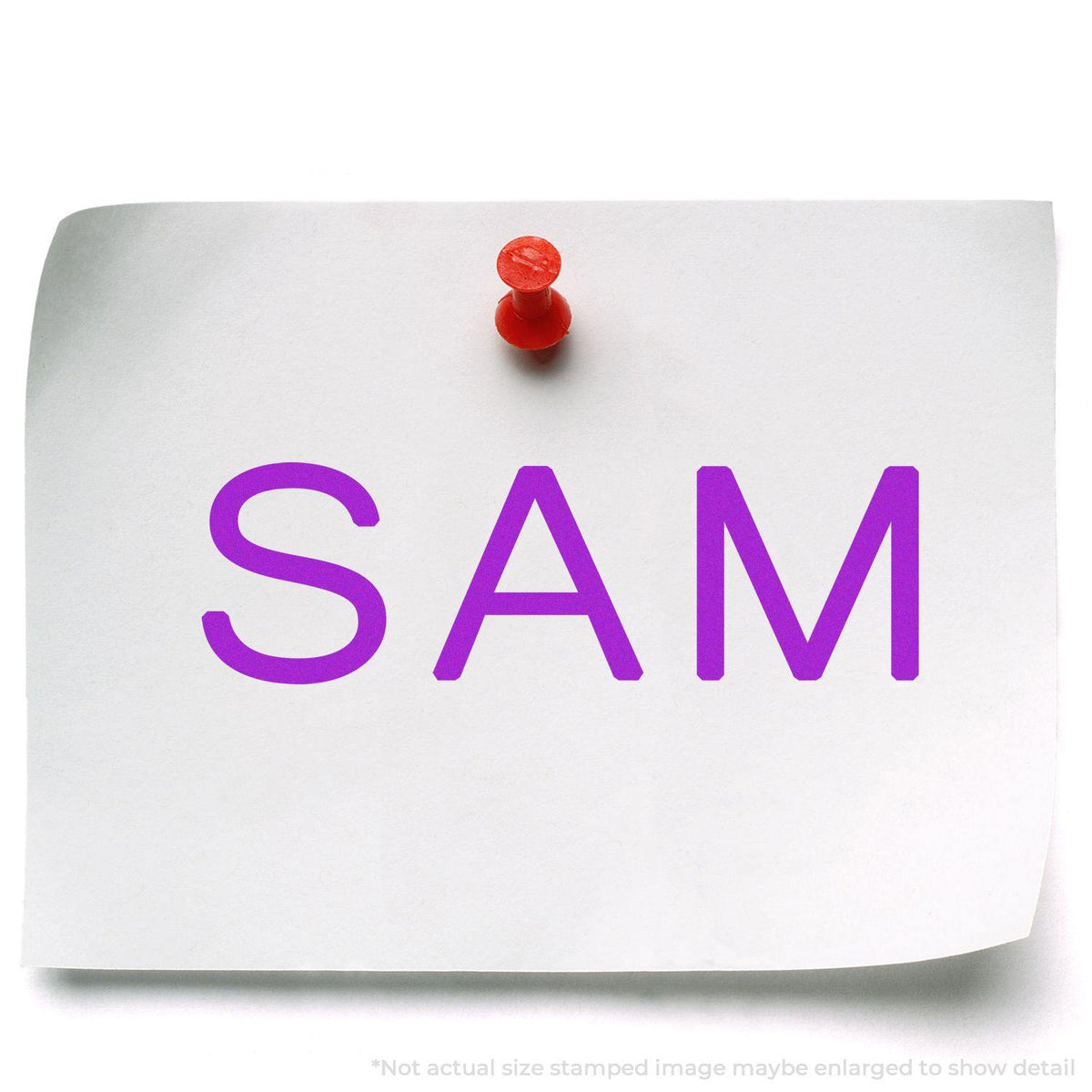 Large SAM Rubber Stamp In Use Photo