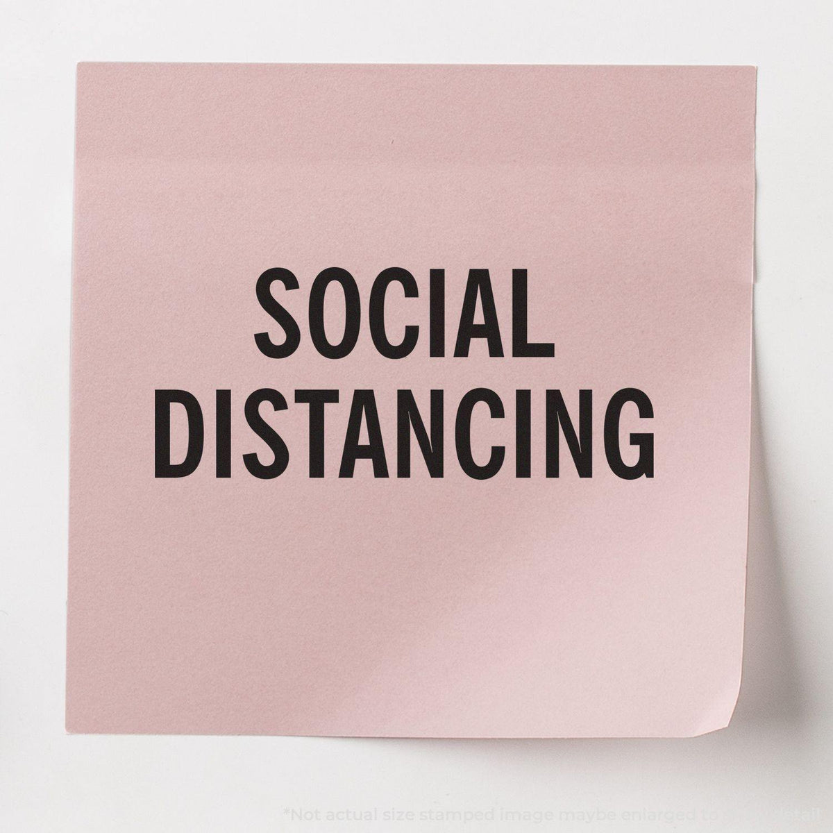 Social Distancing Rubber Stamp Lifestyle Photo