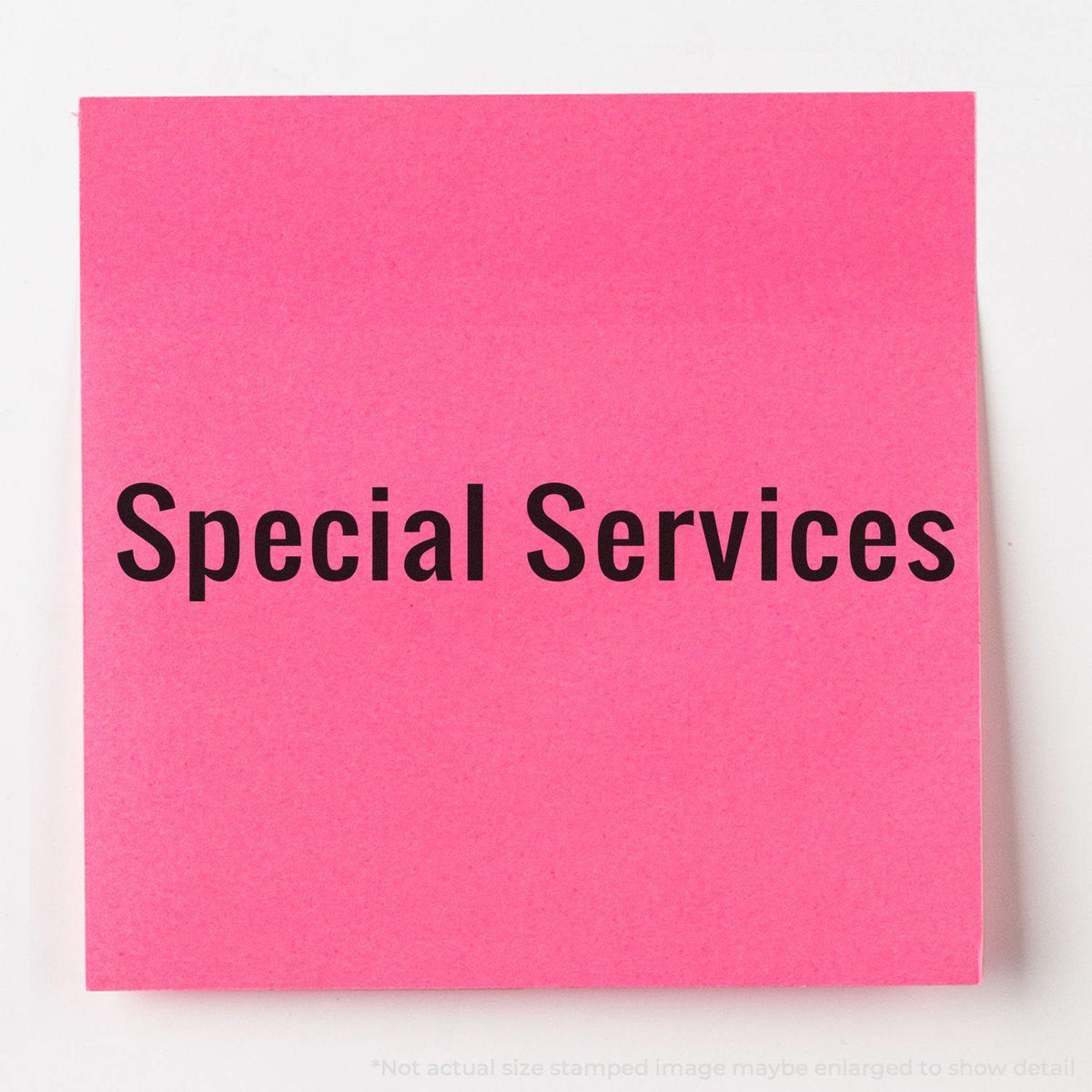In Use Special Services Rubber Stamp Image