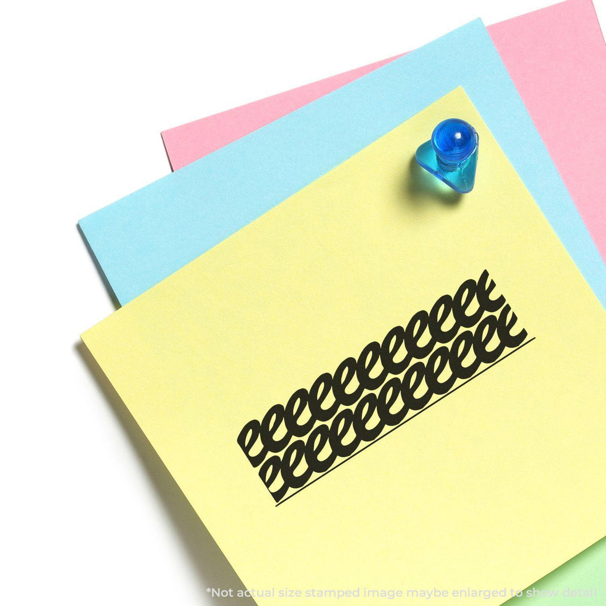 Strikeout Rubber Stamp In Use Photo