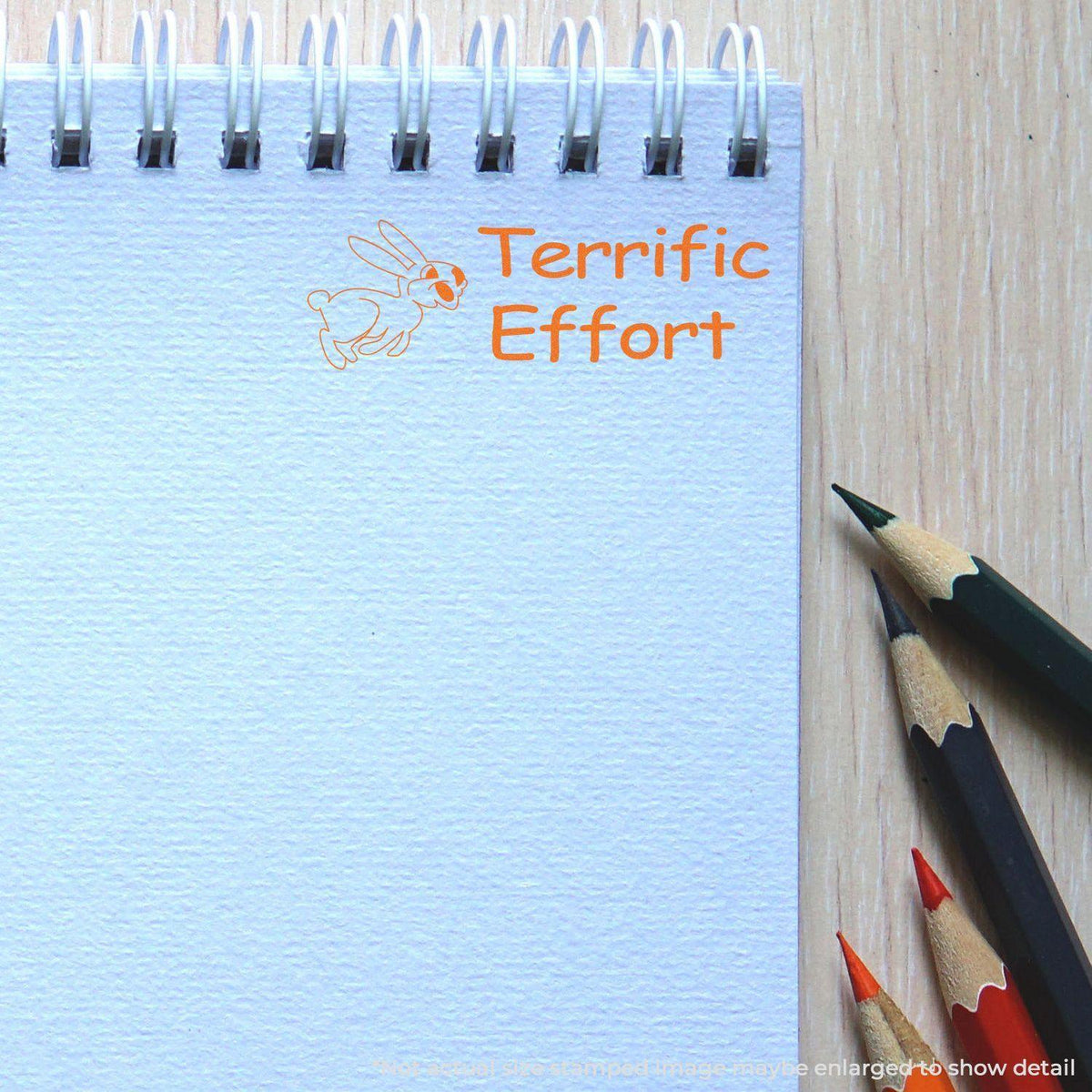 In Use Terrific Effort Rubber Stamp Image