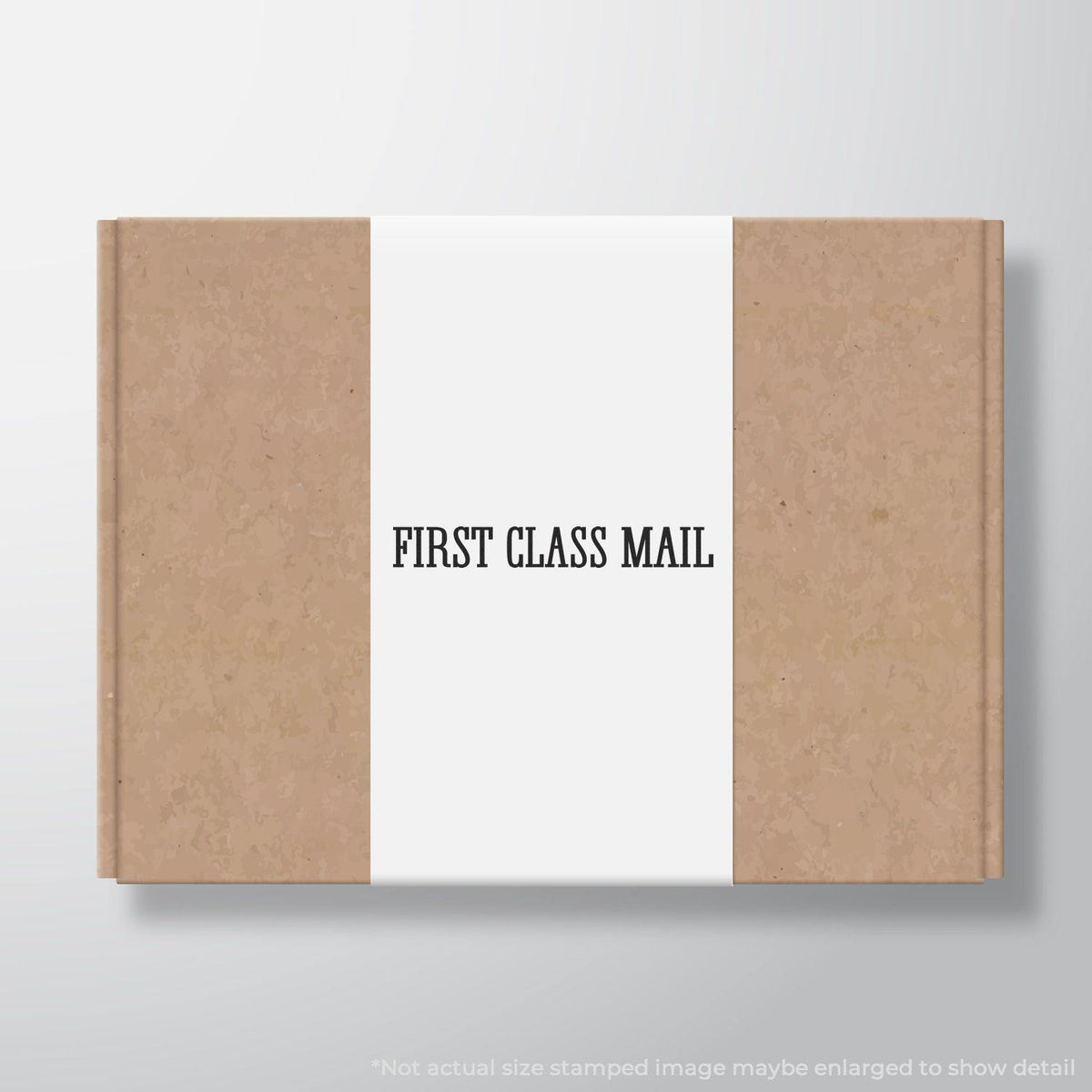 Large Pre-Inked Times First Class Mail Stamp In Use Photo