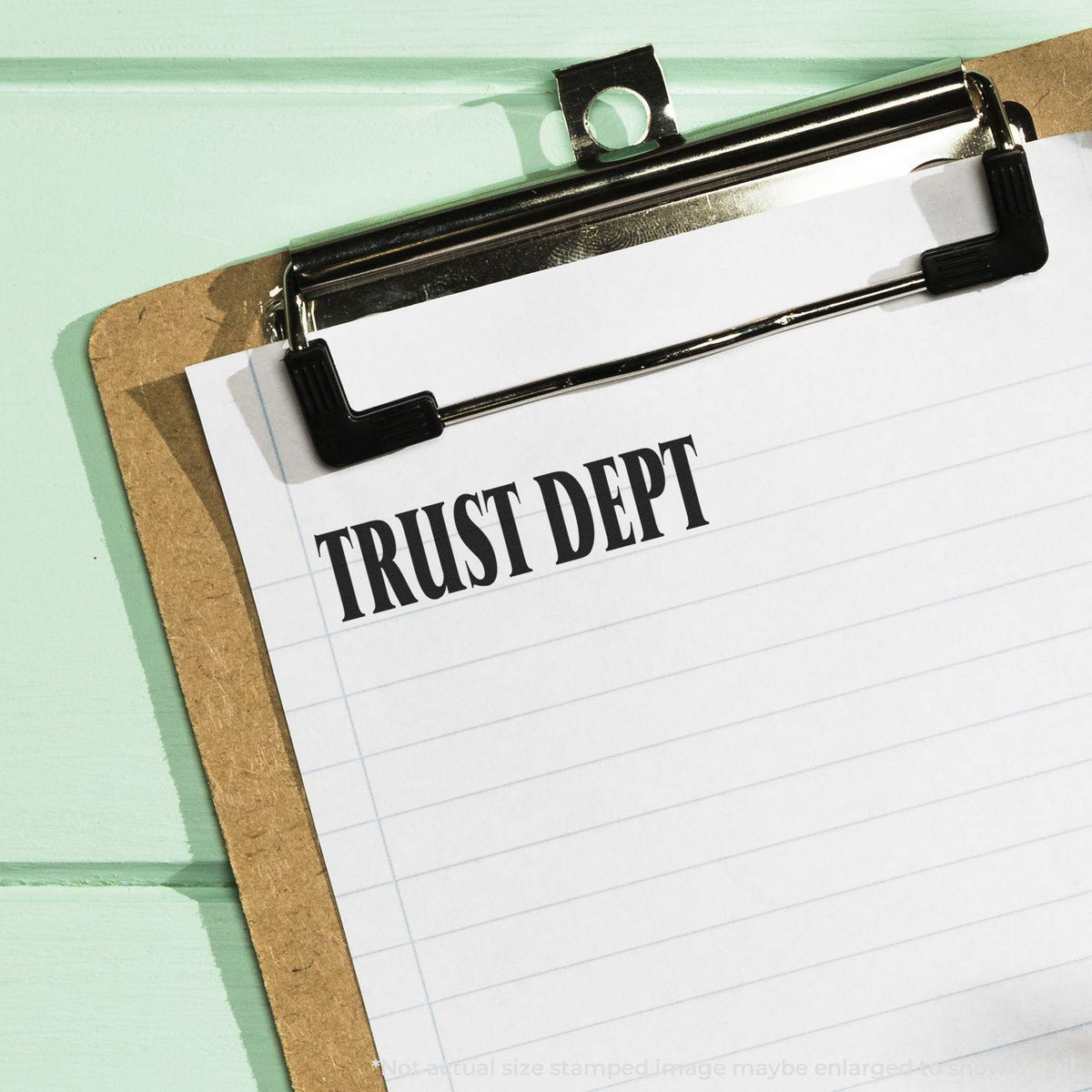 In Use Trust Dept Rubber Stamp Image