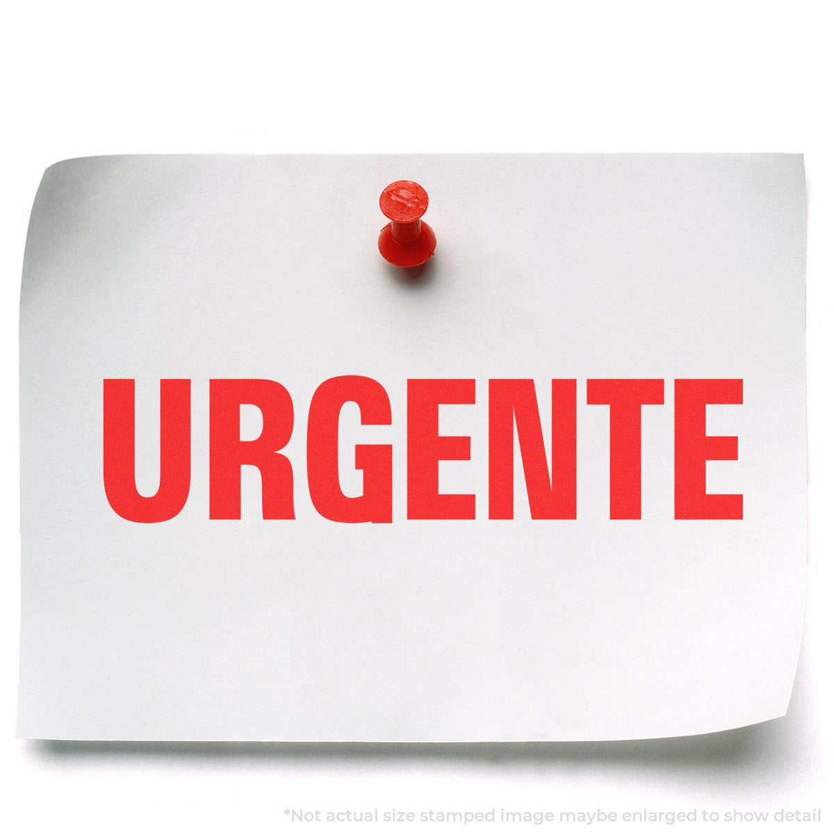 Urgente Rubber Stamp In Use Photo