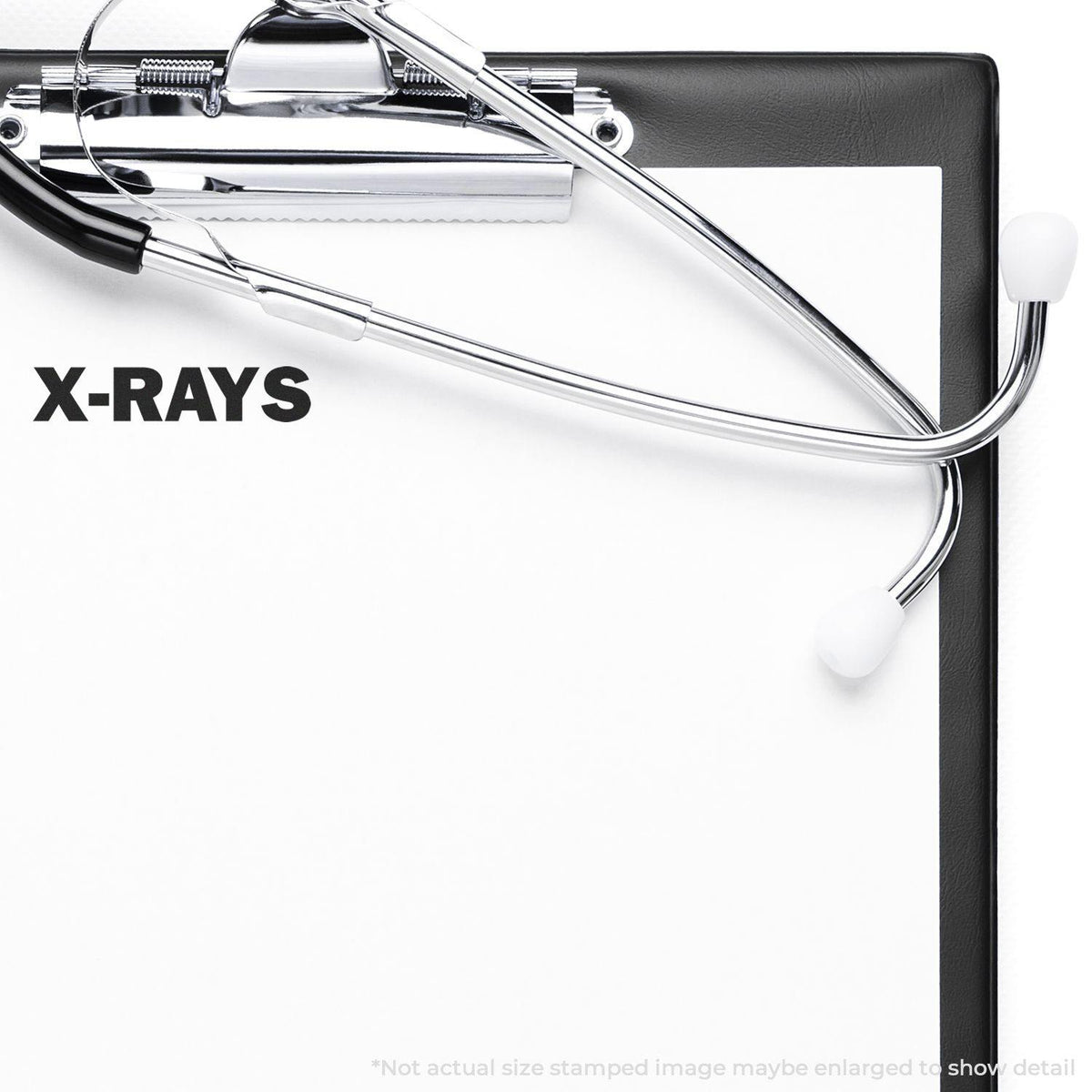 In Use Large Pre-Inked X-Rays Stamp Image