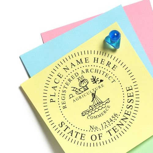Digital Tennessee Architect Stamp, Electronic Seal for Tennessee Architect Enlarged Imprint