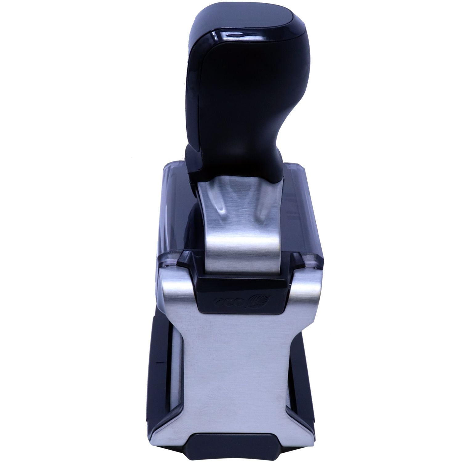 Custom Self Inking Stamp Trodat 5200 Size 1 x 1-5/8, shown in a closed position with a sleek black and silver design.