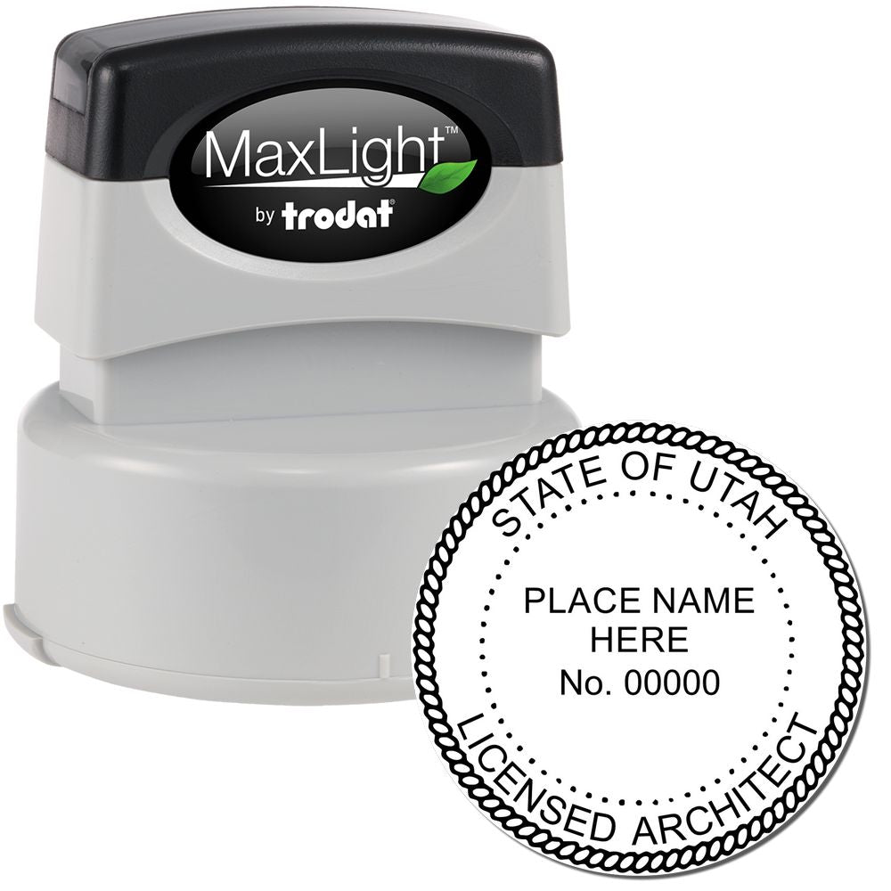 Premium MaxLight Pre-Inked Utah Architectural Stamp Main Image