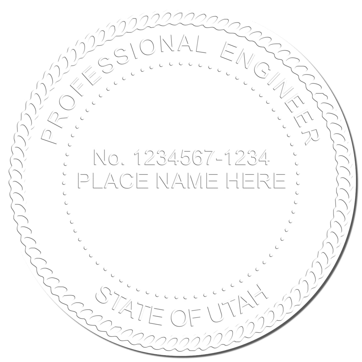 This paper is stamped with a sample imprint of the State of Utah Extended Long Reach Engineer Seal, signifying its quality and reliability.