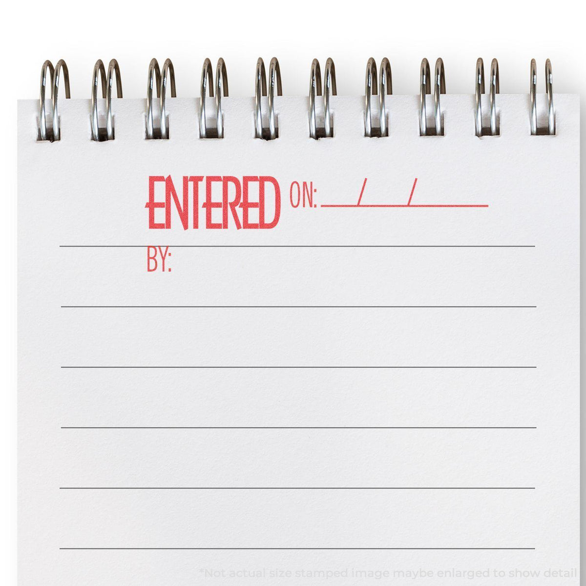 Entered On:By: Xstamper Stamp In Use