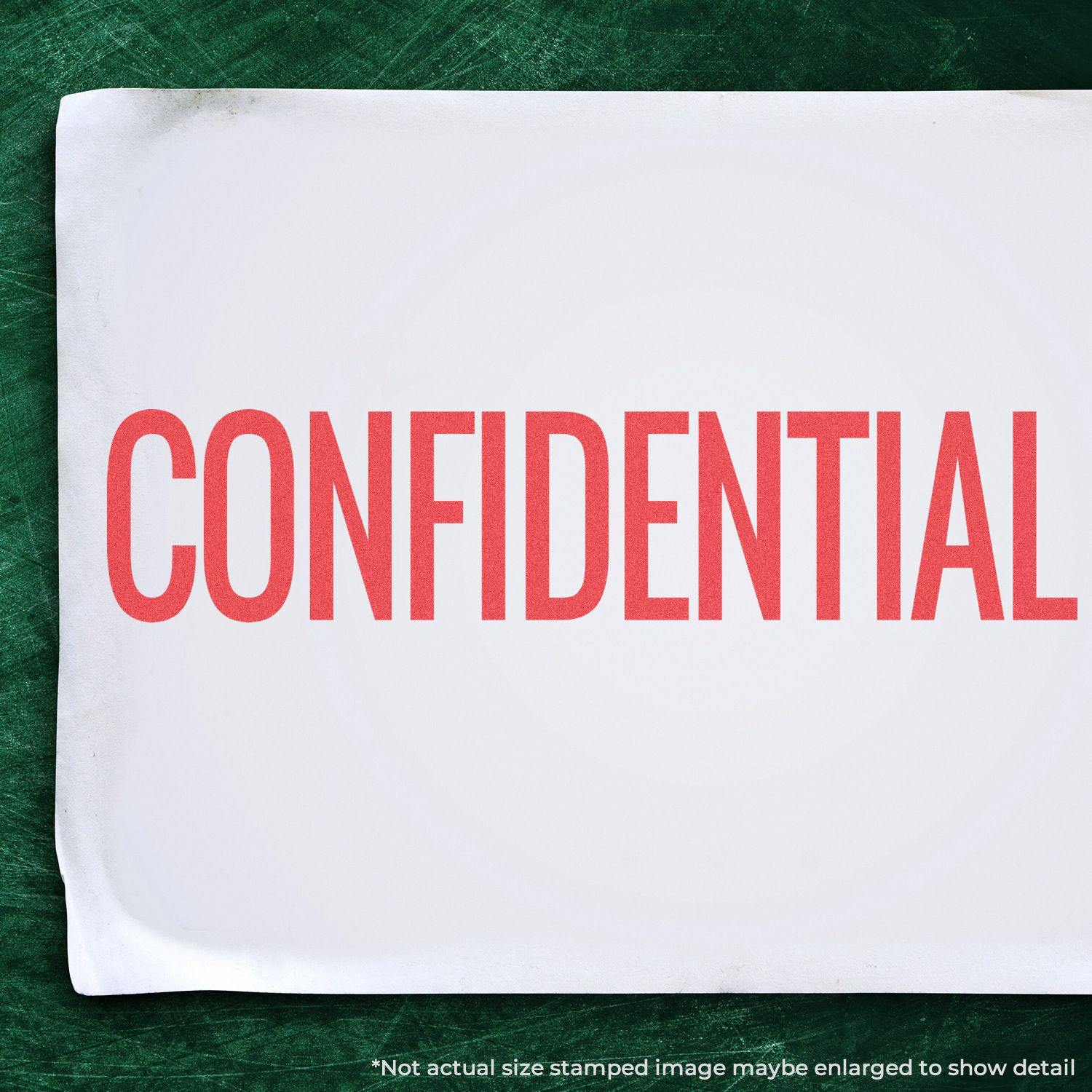 Bold Red Confidential Xstamper Stamp Main Image